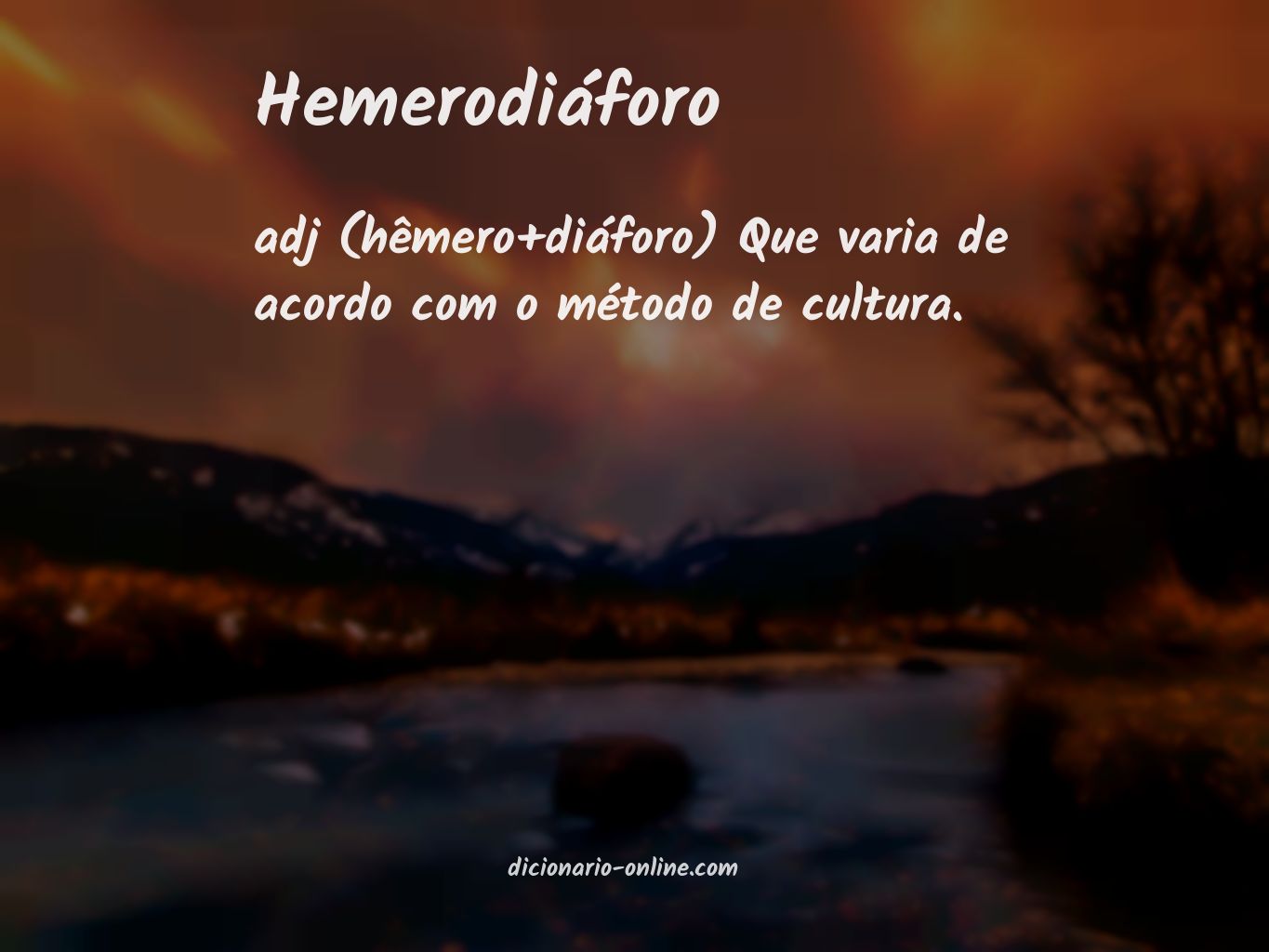 Significado de hemerodiáforo