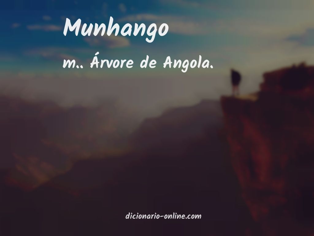 Significado de munhango