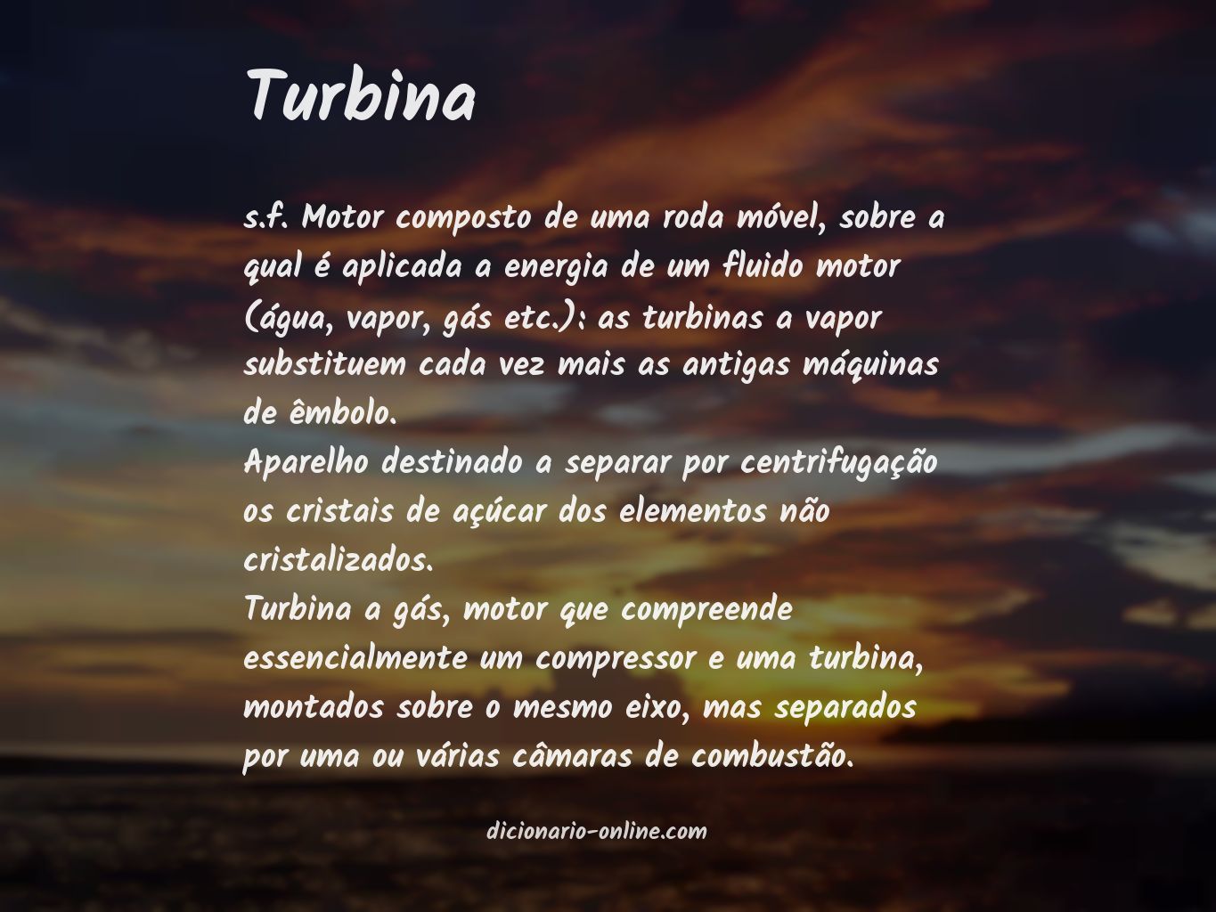 Significado de turbina