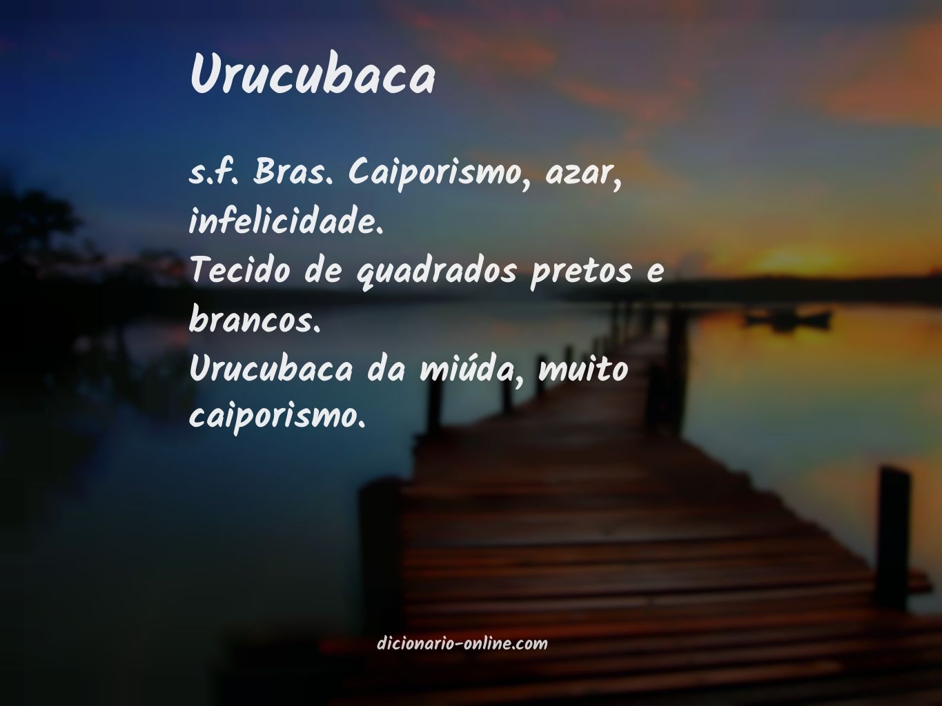 Significado de urucubaca