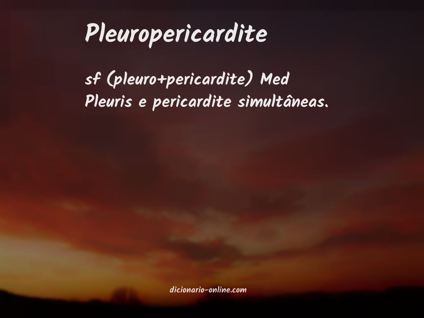 Significado de pleuropericardite