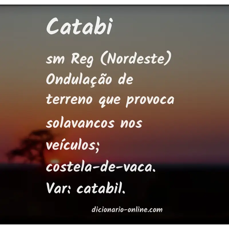 Significado de catabi
