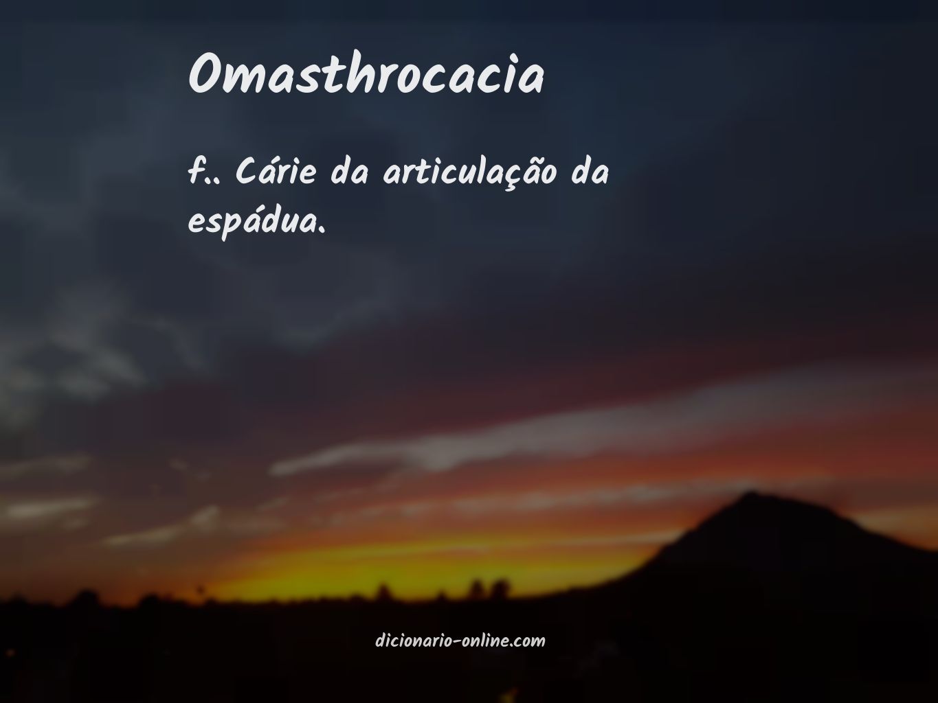 Significado de omasthrocacia