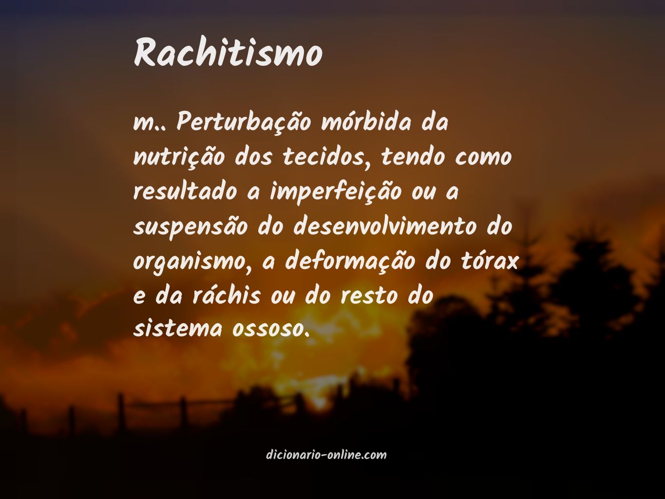 Significado de rachitismo