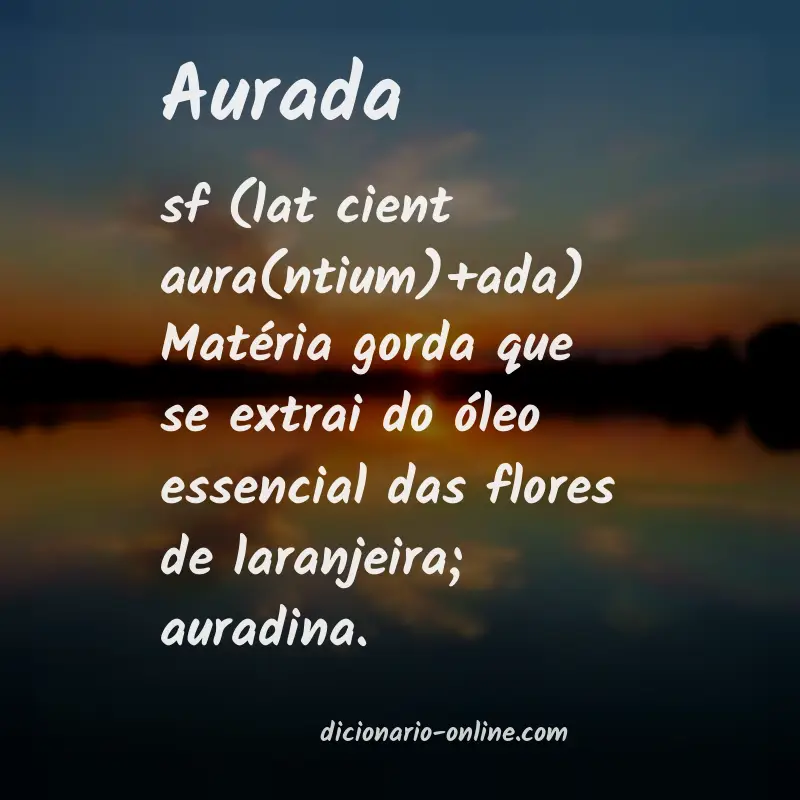 Significado de aurada
