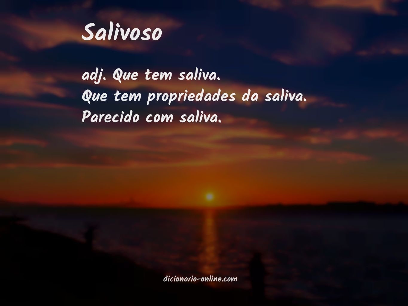 Significado de salivoso