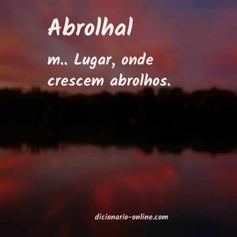Significado de abrolhal