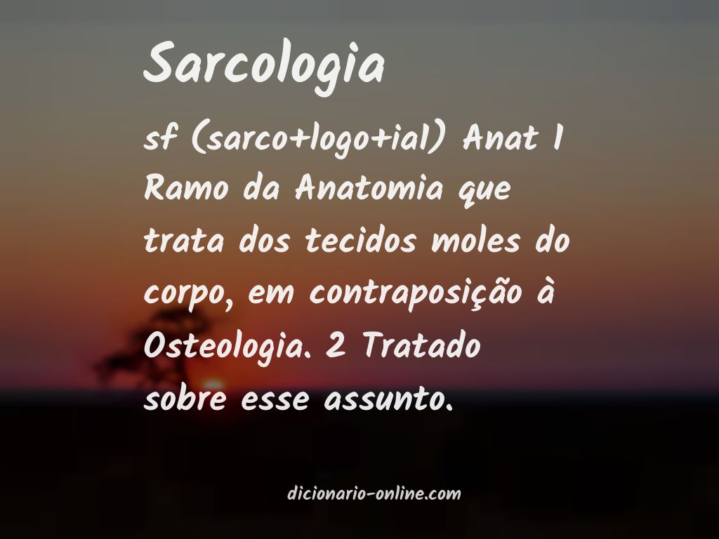 Significado de sarcologia