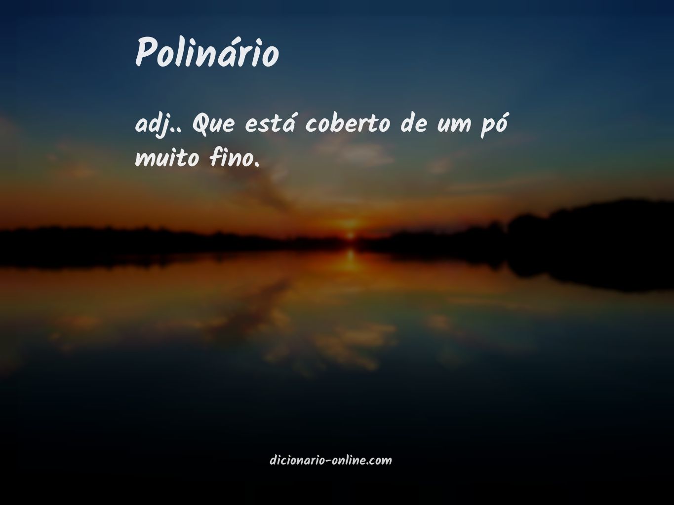 Significado de polinário