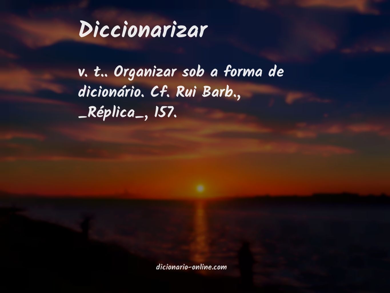 Significado de diccionarizar