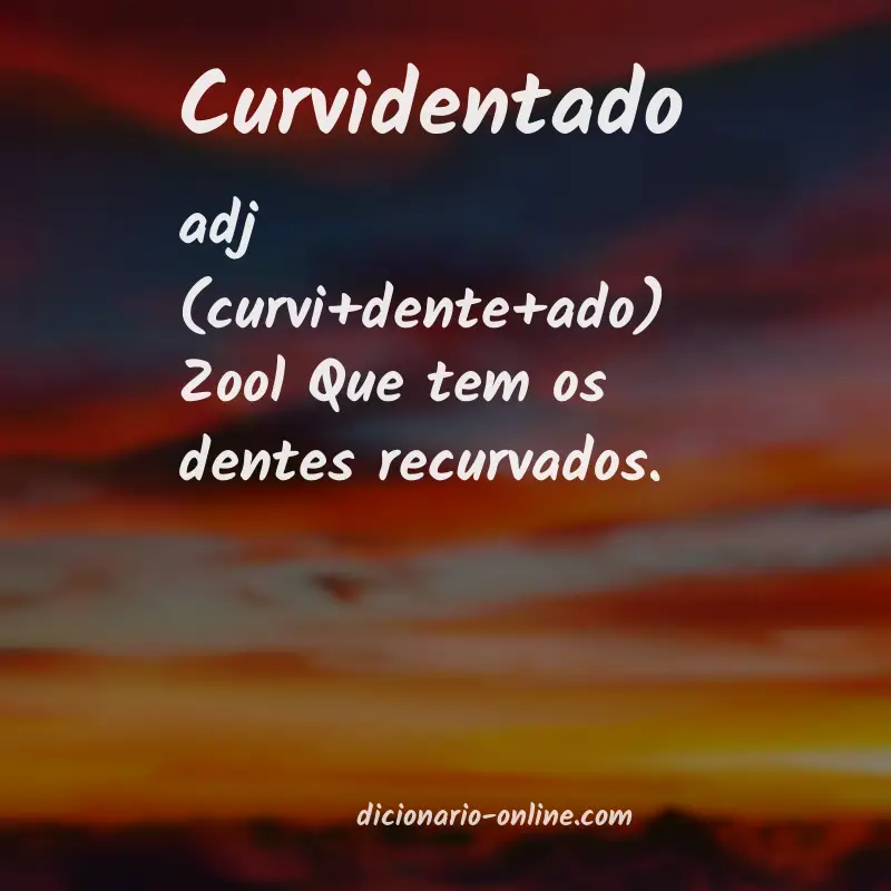 Significado de curvidentado