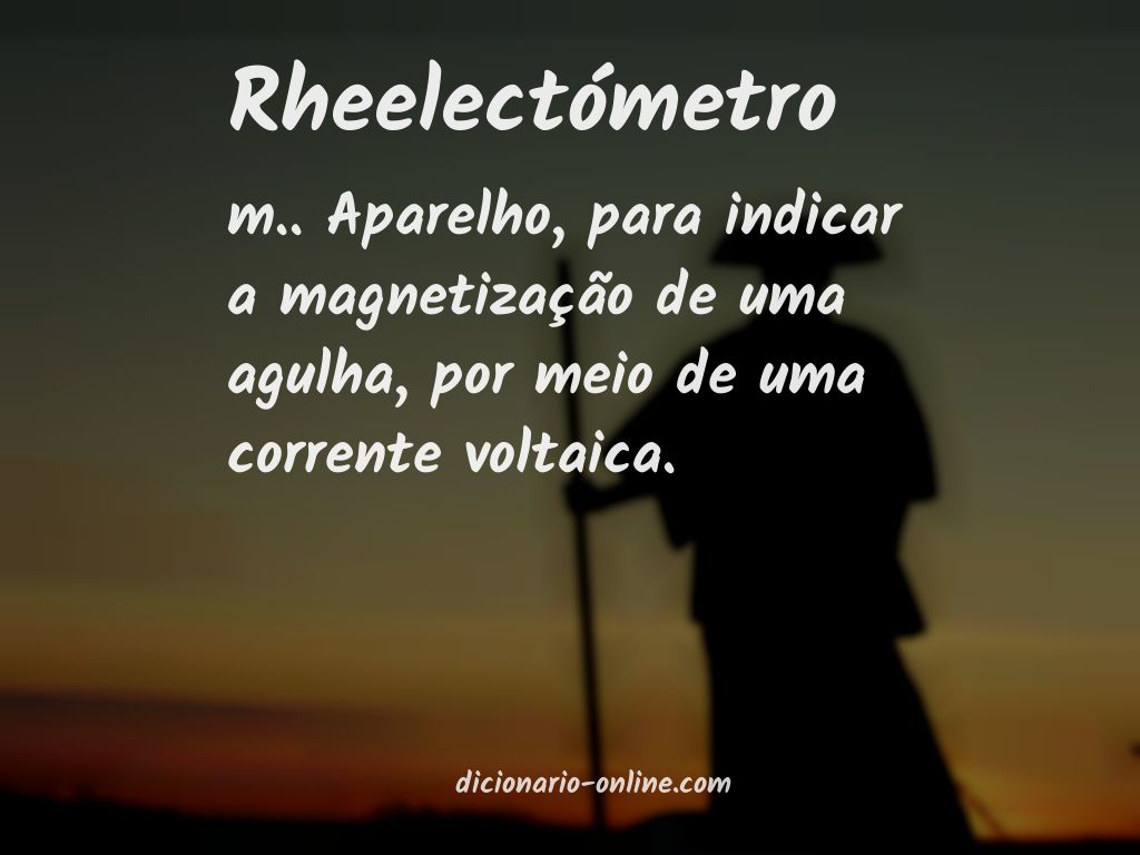 Significado de rheelectómetro