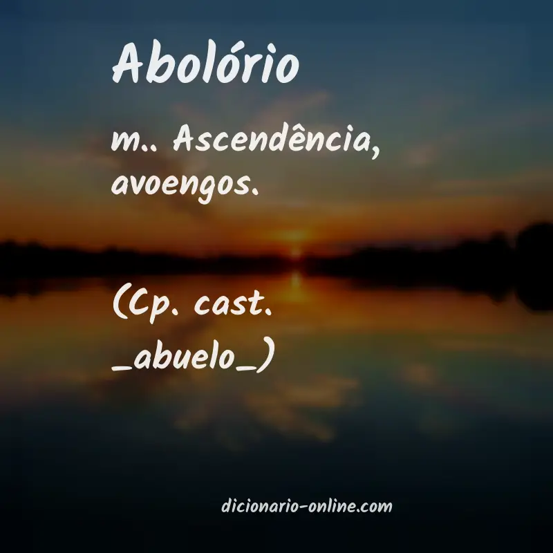 Significado de abolório