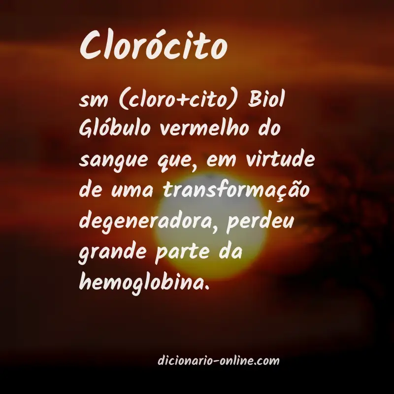 Significado de clorócito