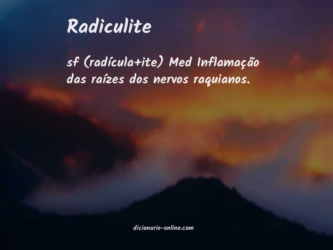 Significado de radiculite