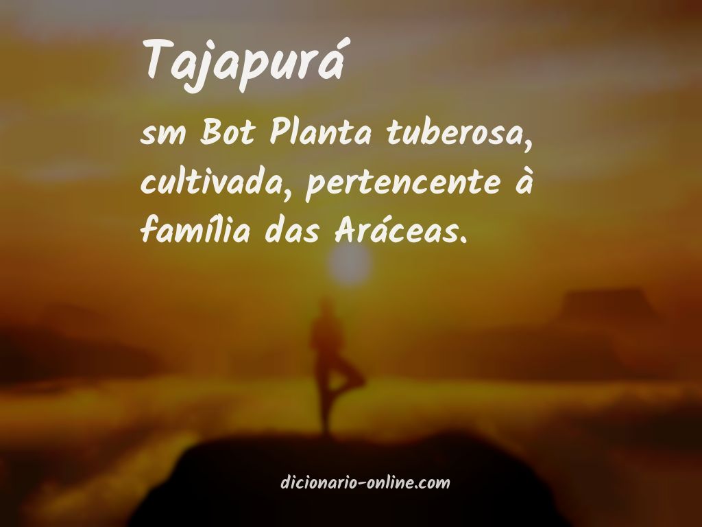 Significado de tajapurá