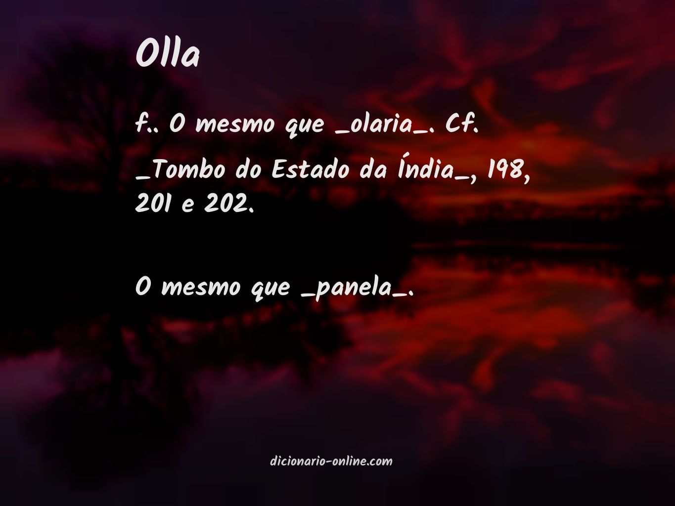 Significado de olla