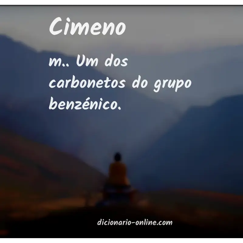 Significado de cimeno