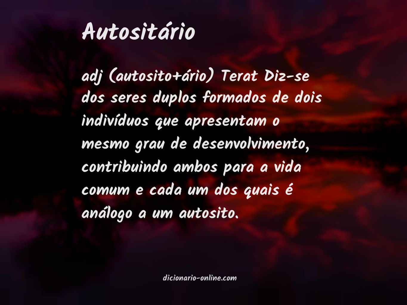 Significado de autositário