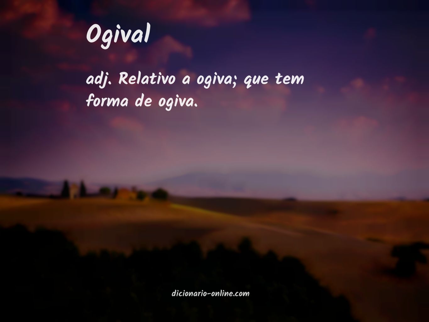 Significado de ogival