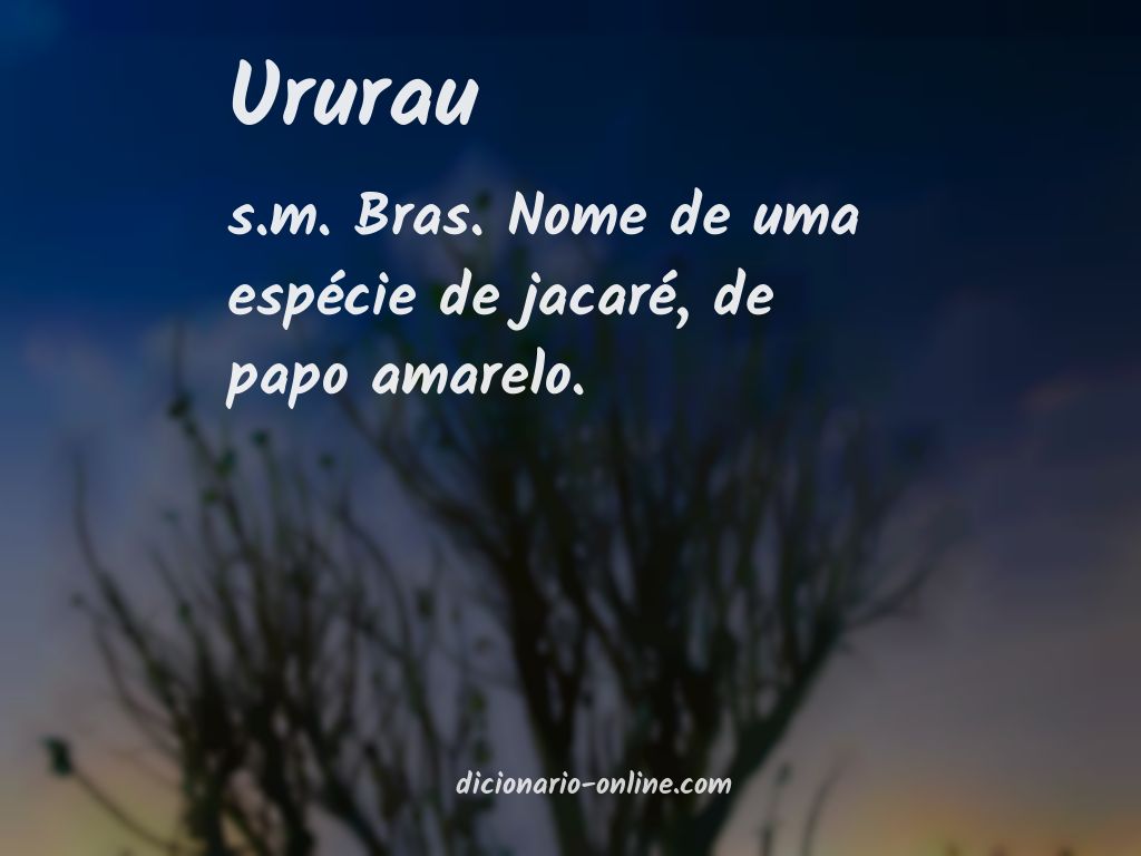 Significado de ururau