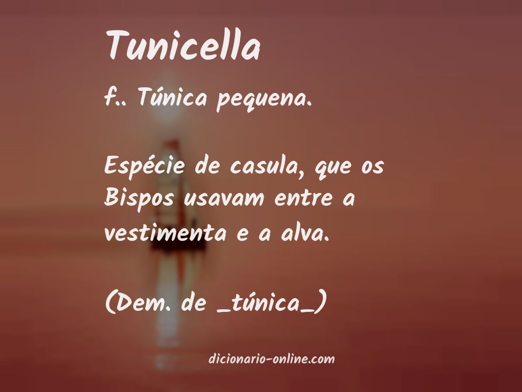 Significado de tunicella