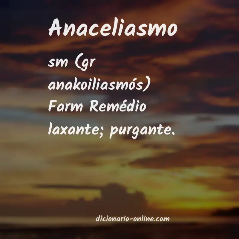 Significado de anaceliasmo