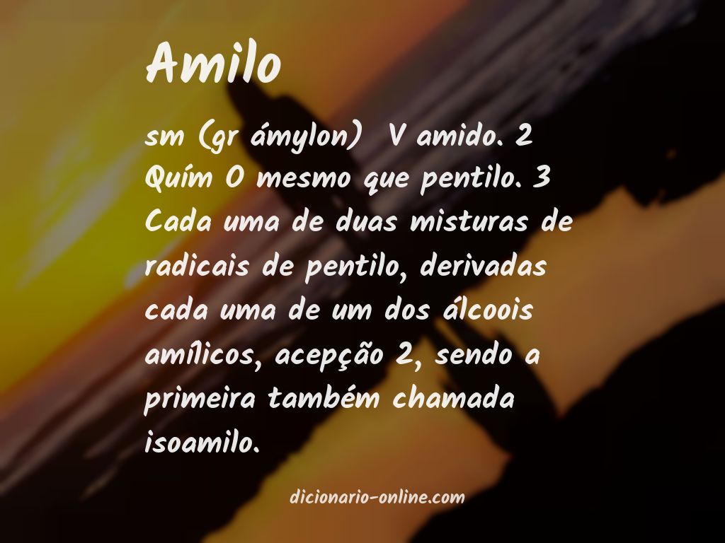 Significado de amilo