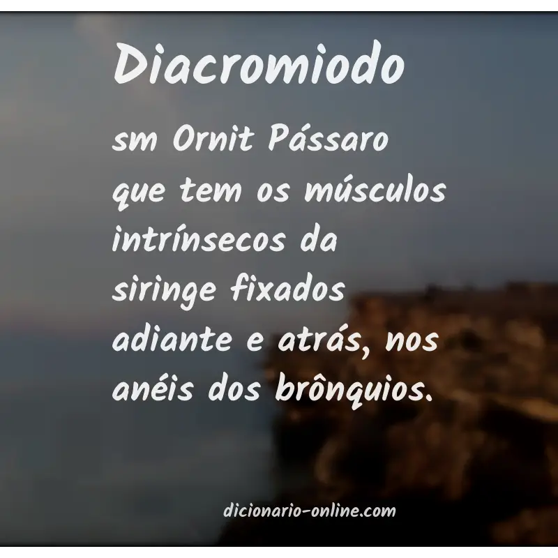 Significado de diacromiodo