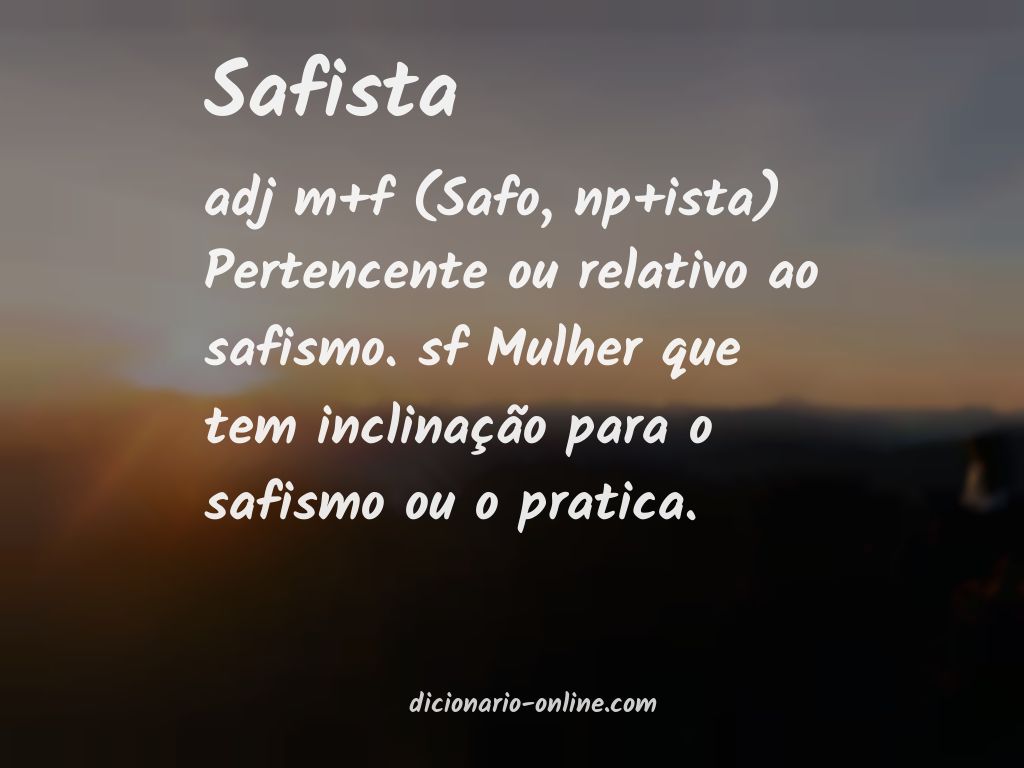 Significado de safista