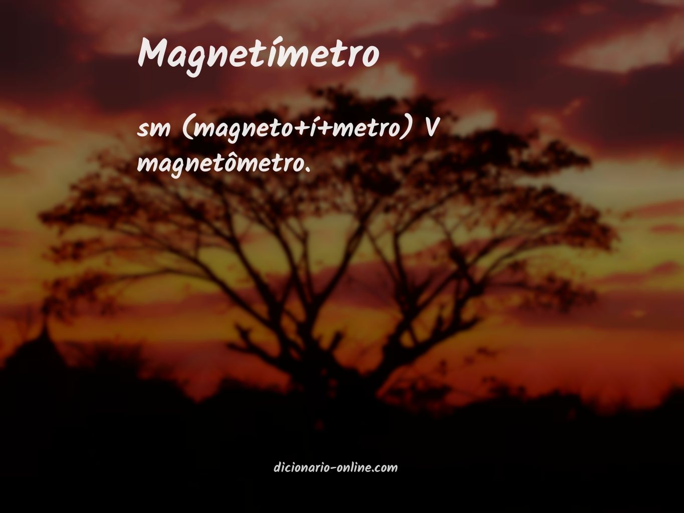 Significado de magnetímetro