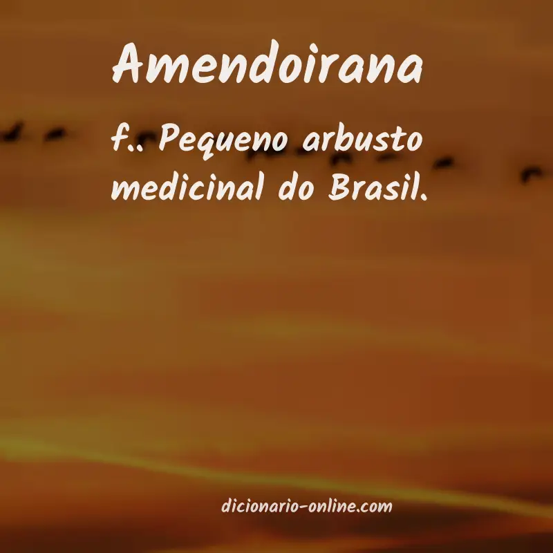 Significado de amendoirana