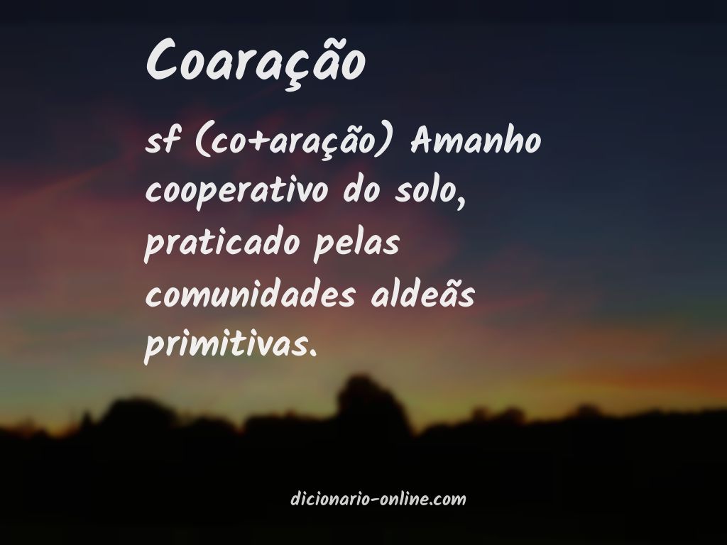 Significado de coaração