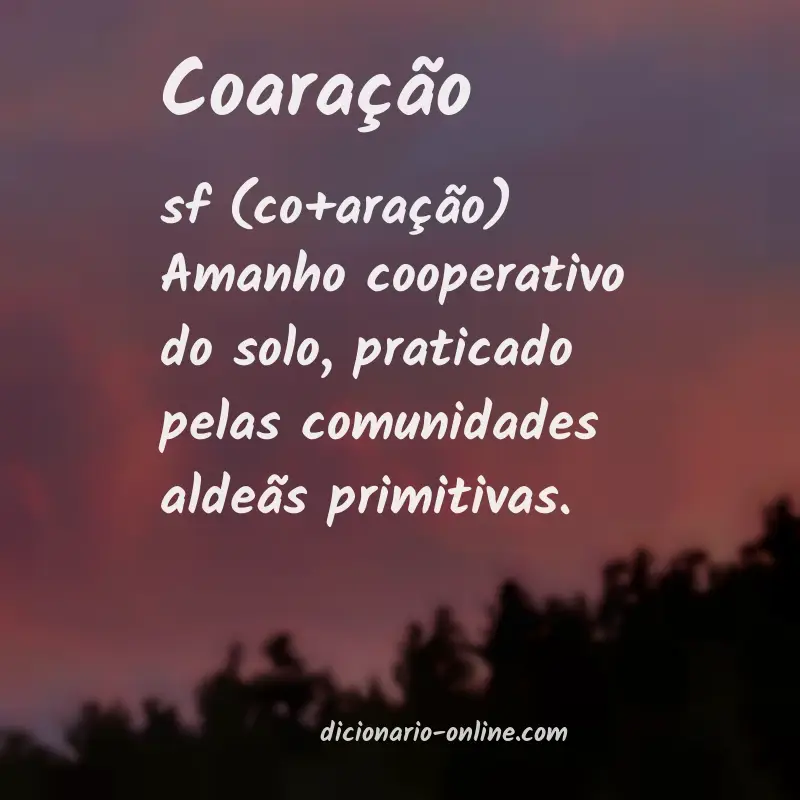Significado de coaração