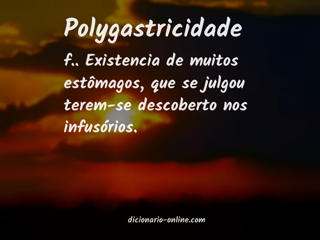 Significado de polygastricidade