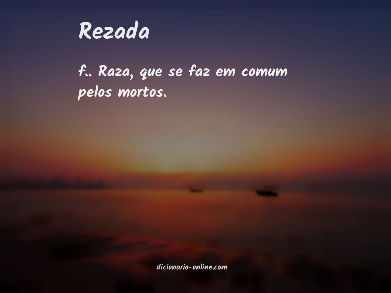 Significado de rezada