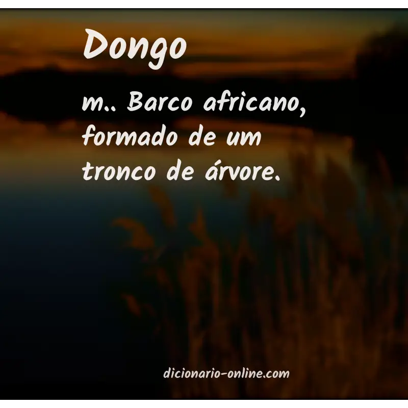 Significado de dongo