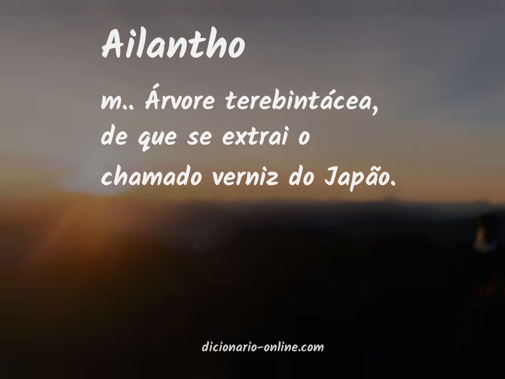 Significado de ailantho