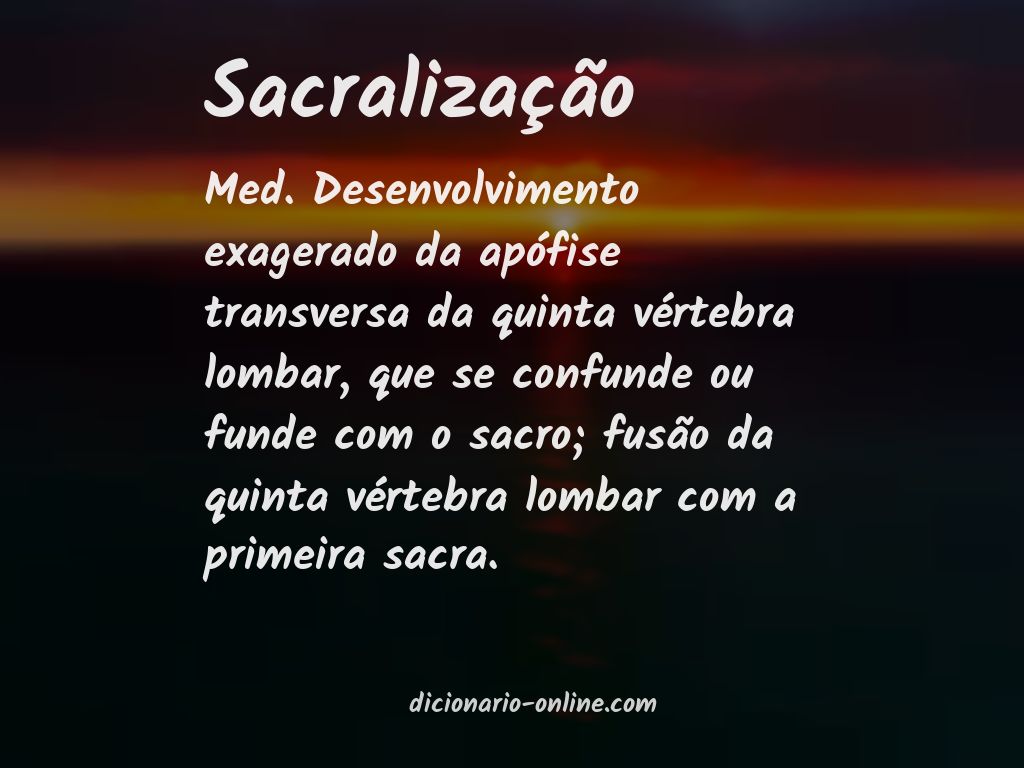 Significado de sacralização