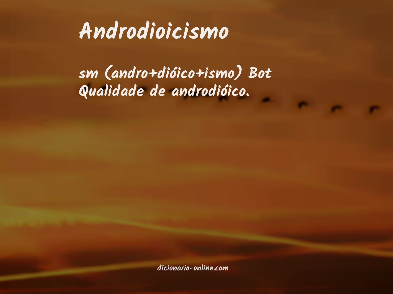 Significado de androdioicismo