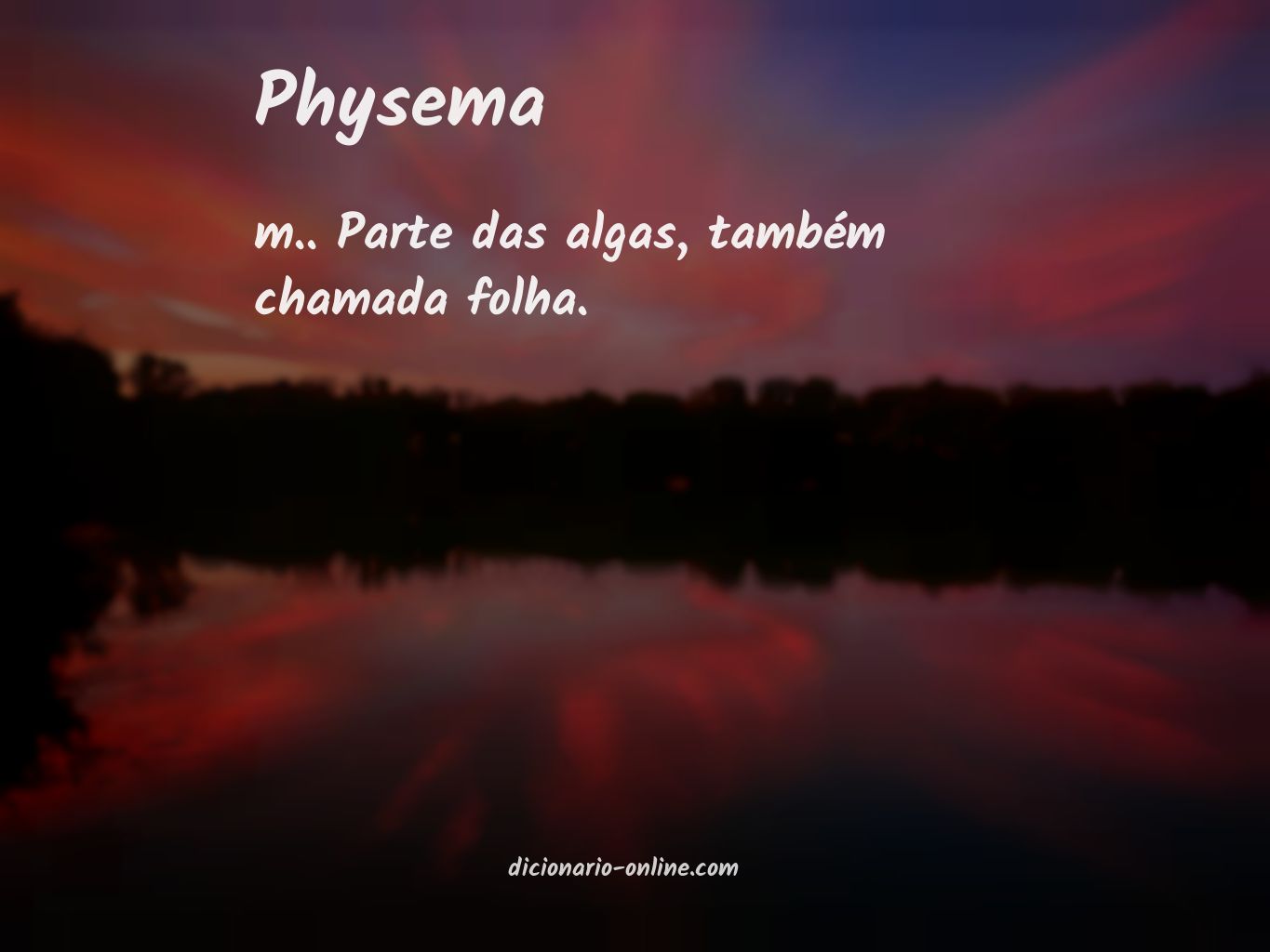 Significado de physema