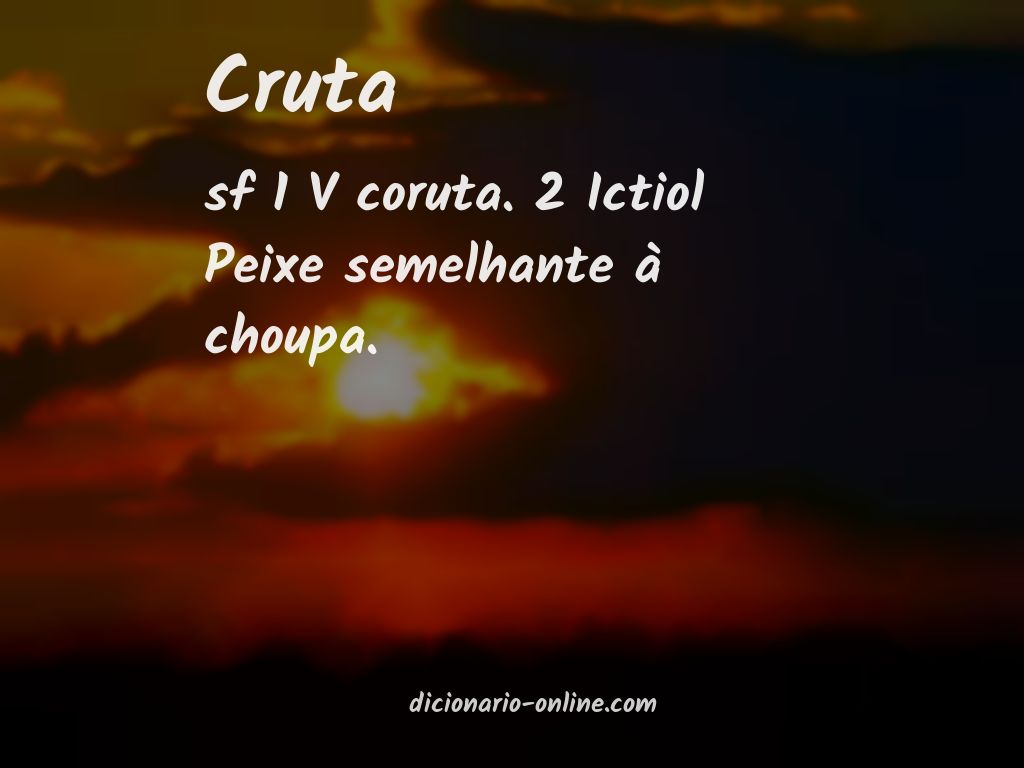 Significado de cruta