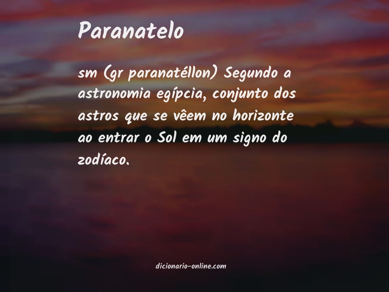 Significado de paranatelo