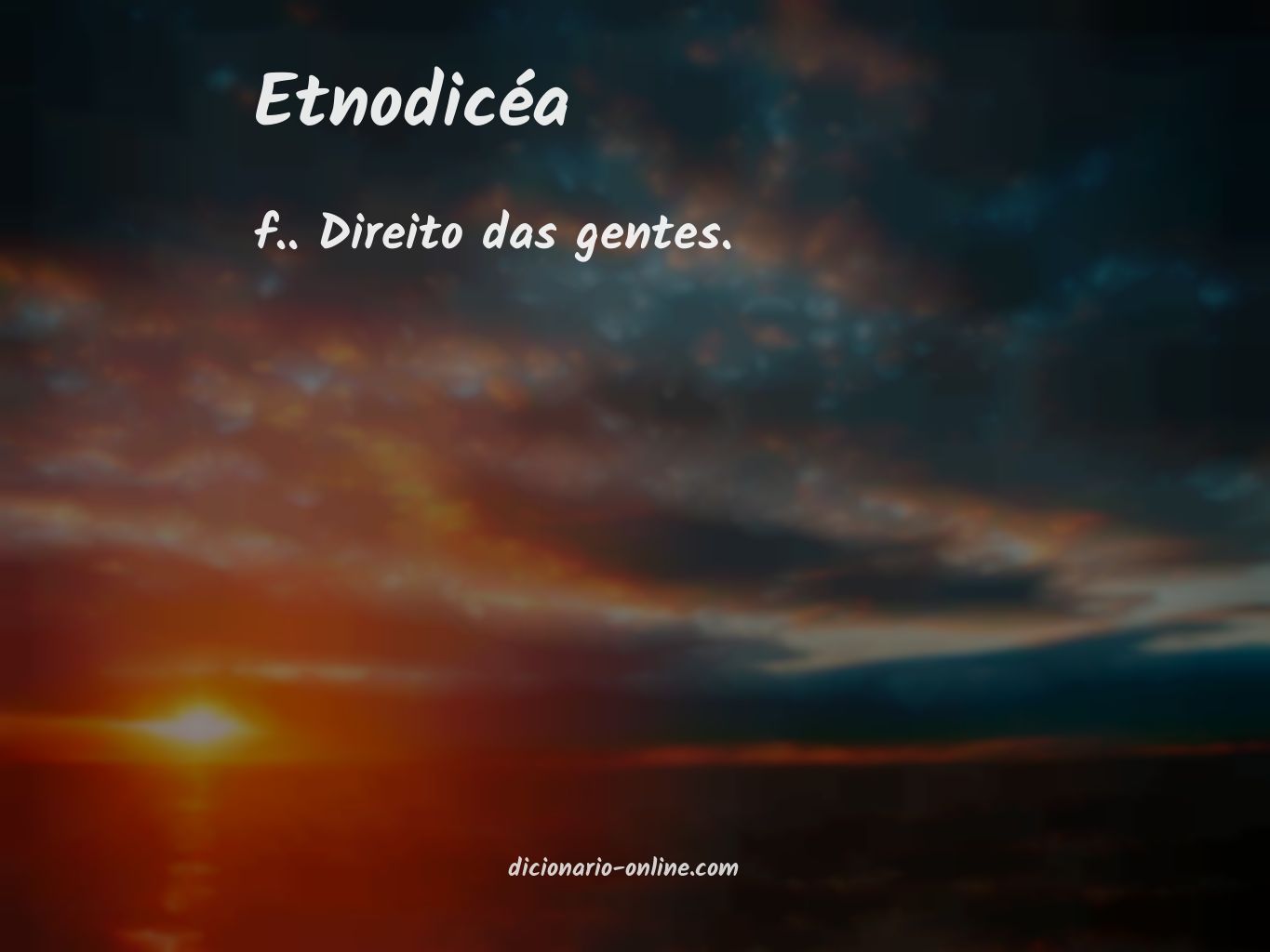 Significado de etnodicéa