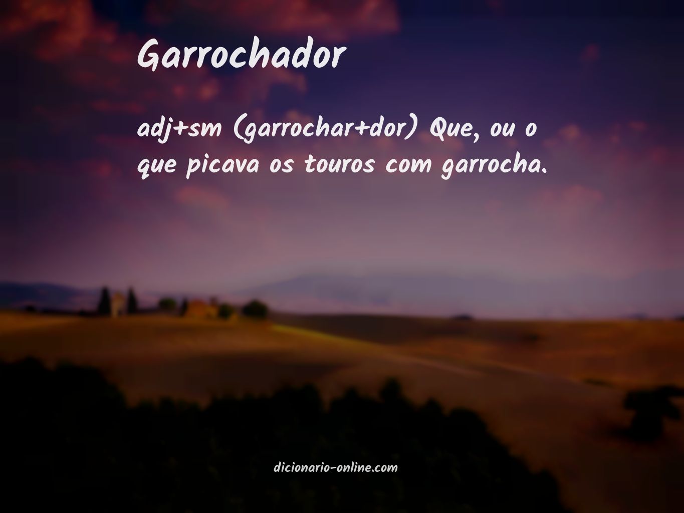 Significado de garrochador