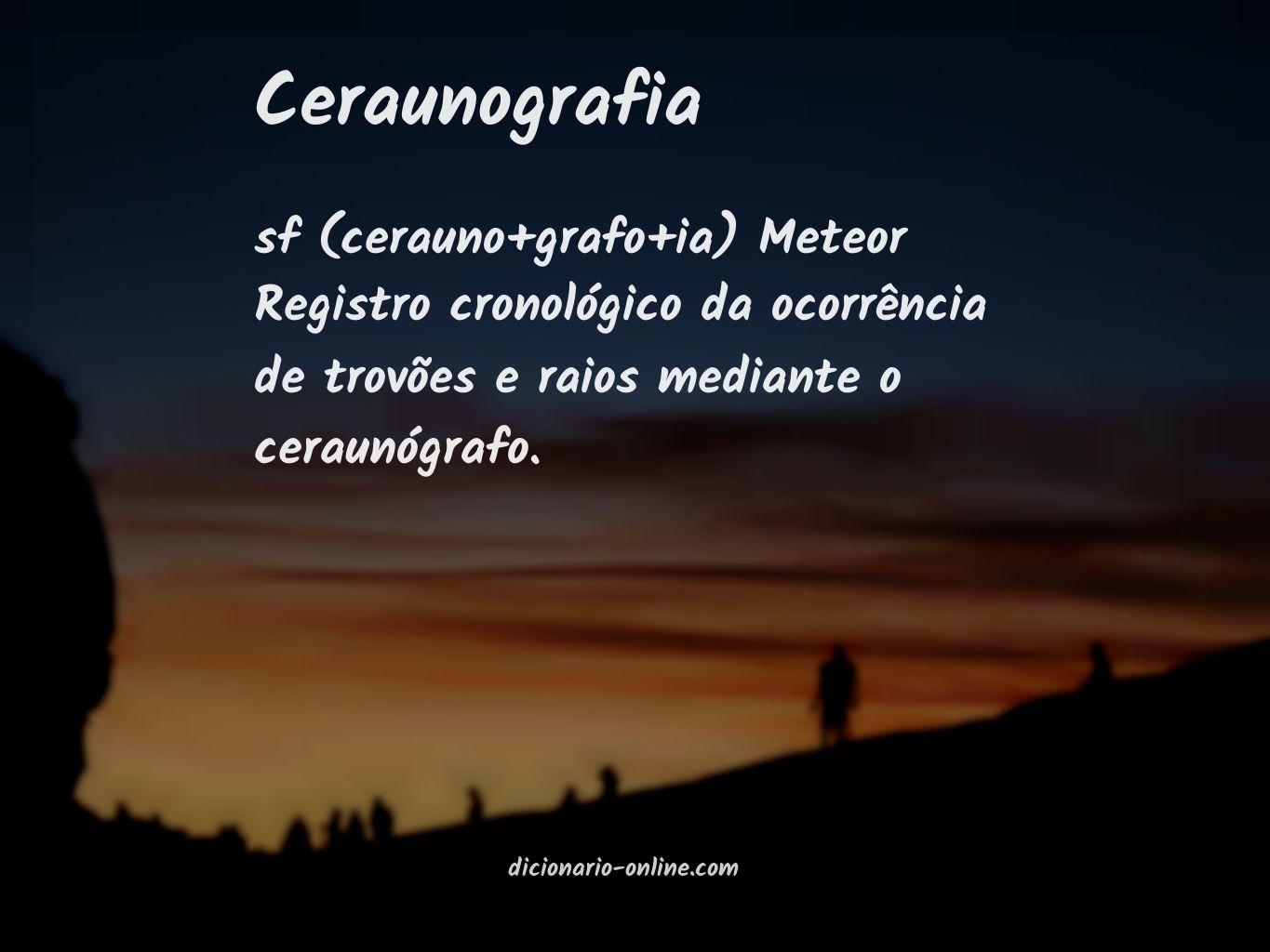 Significado de ceraunografia