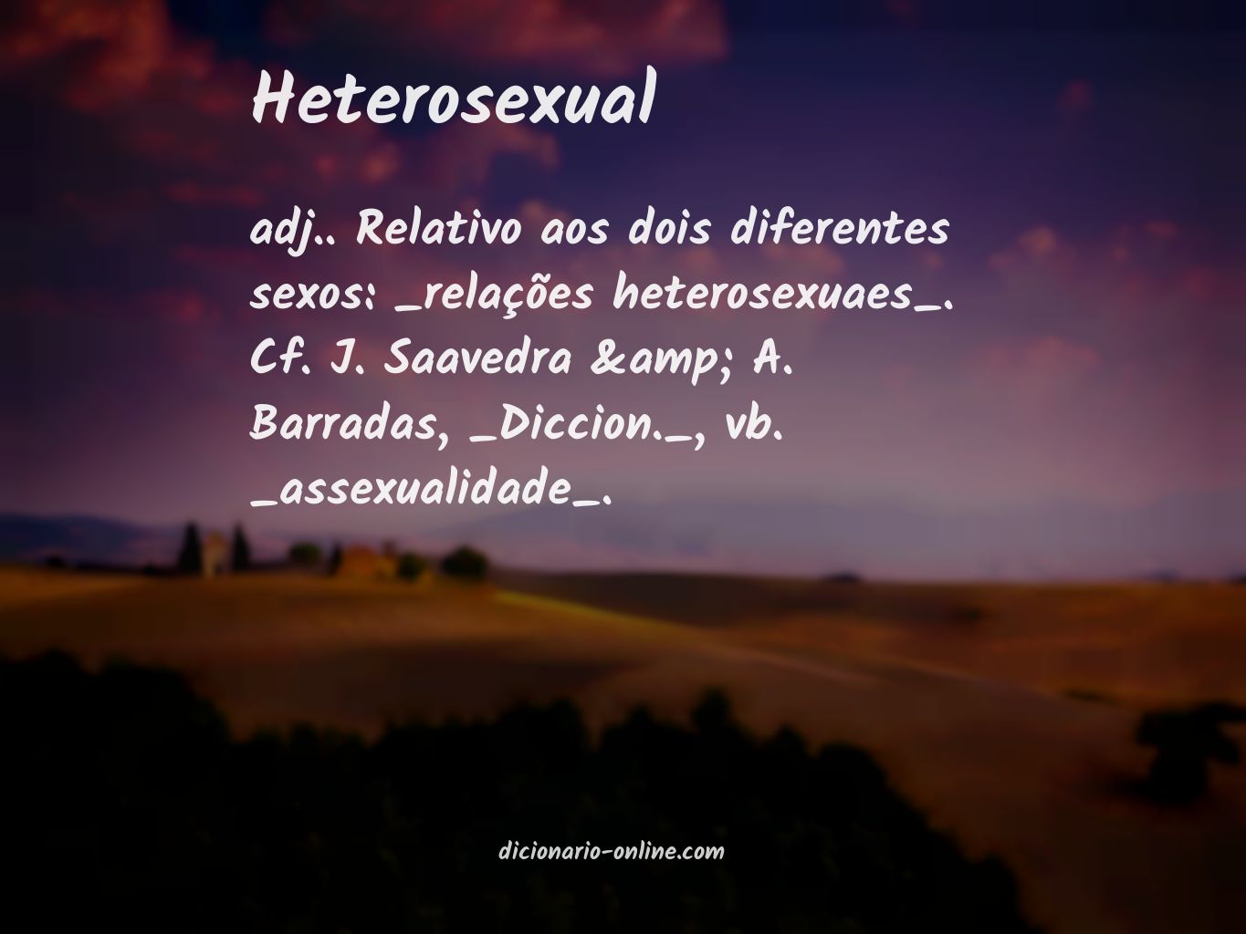 Significado de heterosexual