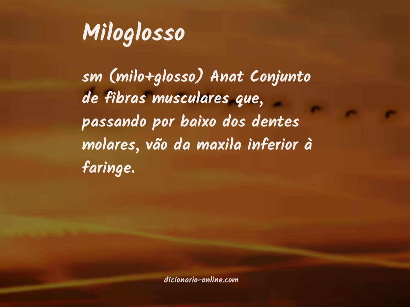 Significado de miloglosso