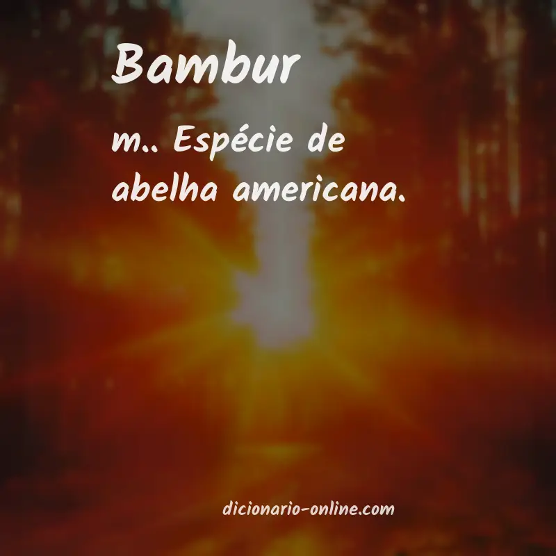 Significado de bambur