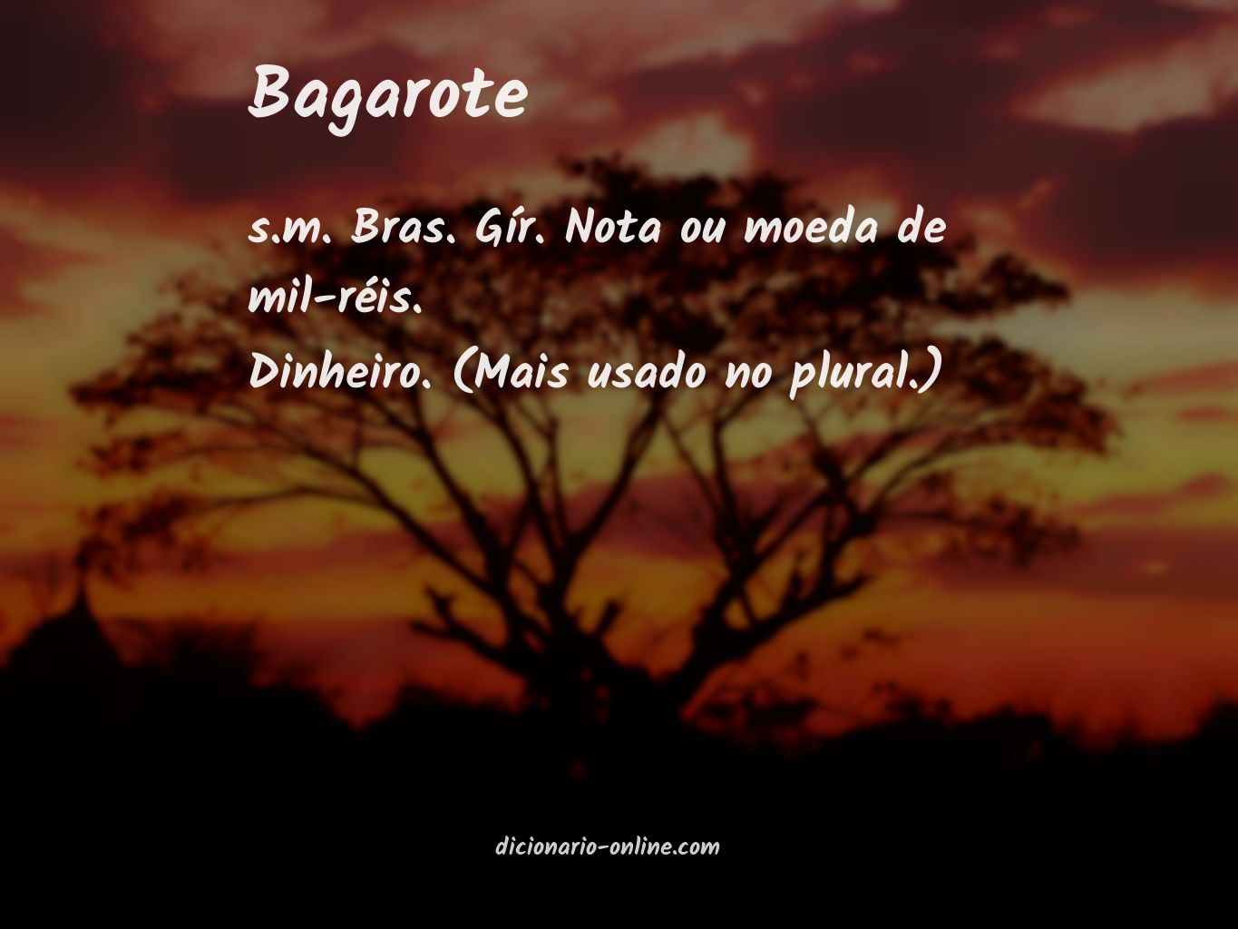 Significado de bagarote